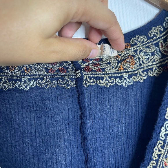 Joie a La Plage Embroidered Bahamas Tunic Cover Up. Size M - Picture 7 of 15